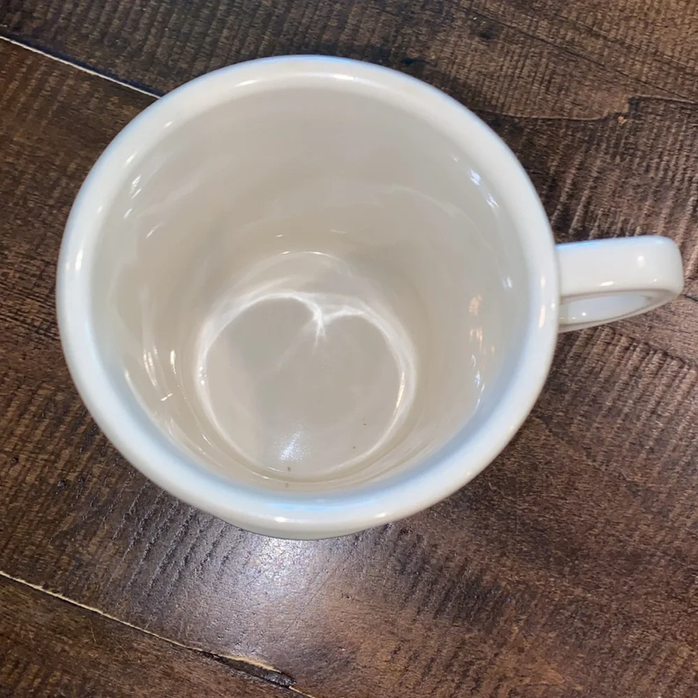 Anthropologie R monogram ceramic coffee/tea mug